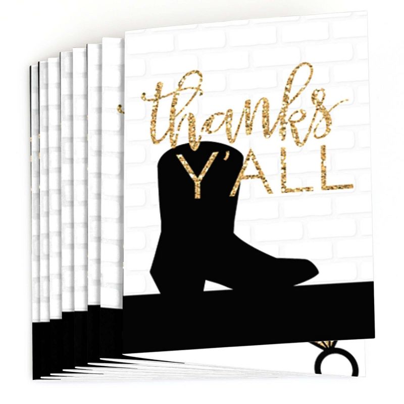 Big Dot of Happiness Nash Bash - Nashville Bachelorette Party Thank You Cards (8 count), 2 of 7