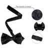 Allegra K Men's Pre-Tied Pointed Neck Strap Wedding Party Tuxedo Bow Ties - 3 of 4