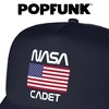 Nasa Cadet American Flag Foam Trucker Cap Navy - 4 of 4