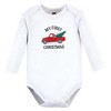 Hudson Baby Unisex Baby Cotton Long-Sleeve Bodysuits, Christmas Tree 3-Pack - image 3 of 4