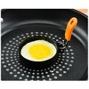 Aoibox 4-Piece Egg Rings Set with Silicone Handle for Frying Eggs, English Muffins, and Breakfast Sandwiches - Includes Silicone Oil Brush - 4 of 4