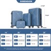 4 Piece Luggage Sets, Expandable Carry On Luggage Set, Suitcase Set 14/20/24/28 In, Hard Shell Luggage Sets With Tsa Lock, Spinner Wheels - 4 of 4