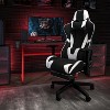 Emma and Oliver Desk Bundle - Gaming Desk, Cup Holder, Headphone Hook and Reclining Chair - image 2 of 4