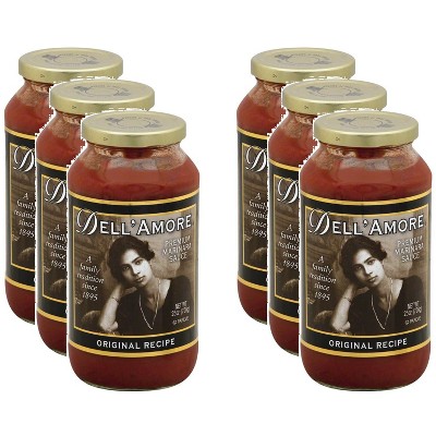 Dell Amore Pasta Sauce Original Recipe - Case of 6 - 25 oz