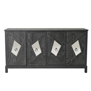 Chery Life 31.10'' x 35.40'' x 11.80'' Gray Wooden Cabinet with Drawers, Shelves Storage Cabinets for Living Room, Bedroom, Bathroom - 1 of 4