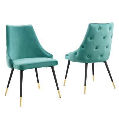 Modway Adorn Dining Side Chair Performance Velvet Set of 2