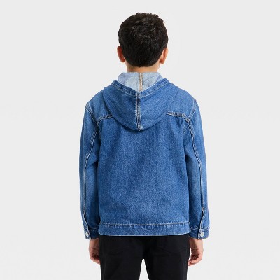 Детские куртки Cat & Jack Boys' Jeans Jacket - Cat & Jack™ Medium Wash M — фото 2
