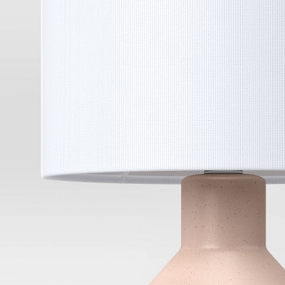 Ribbed Ceramic Mini Table Lamp Pink - Threshold&#8482;
