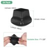 Unique Bargains Silicone Square Chair Leg Caps Floor Protectors 24 Pcs - 3 of 4
