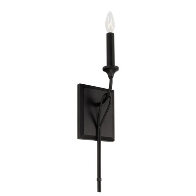 Capital Lighting Bentley 1 - Light Wall Light in  Black Iron