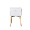 Accent Cabinet Mid-Century Modern with 2 Drawers for Bedroom Storage 15.75" Wide - 3irtyhousy - 3 of 4