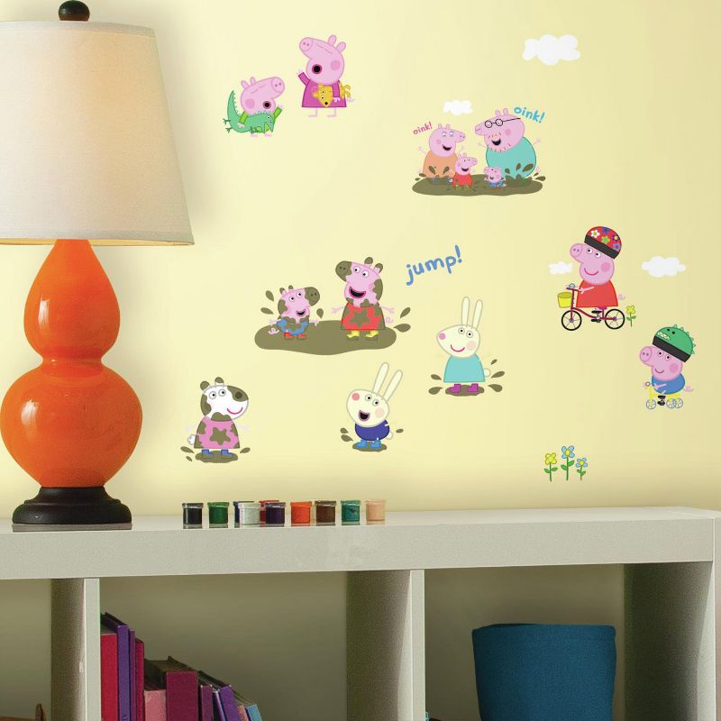 RoomMates Peppa Pig Peel and Stick Kids&#39; Wall Decals 4 Sheets, 3 of 6