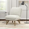 NicBex Polyester Accent Chair,Upholstered Living Room Chairs with Mid-Height Backrest,Modern Armless Chair,Accent Chairs for Living Room - 2 of 4