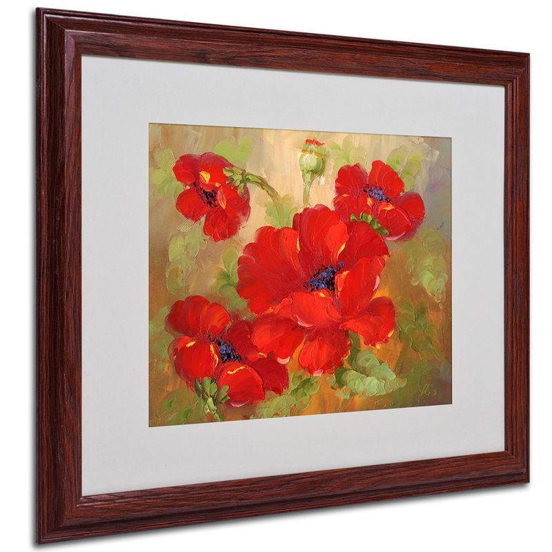 Trademark Fine Art -'Poppies' Framed Matted Art, 2 of 4