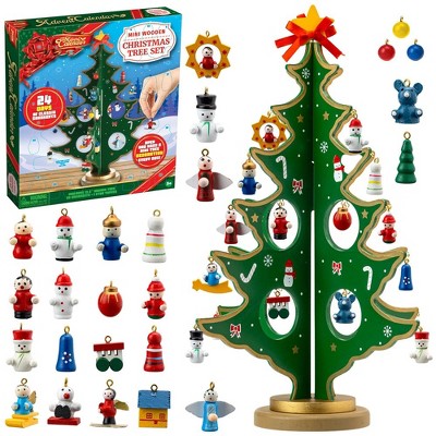 SYNCFUN 2024 Christmas Countdown Advent Calendar - Xmas Tree with Ornaments Xmas Gift for Kids