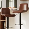 Adjustable Swivel Bar Stools Set of 2/4, 24"-32" PU Leather Counter Stools, 300Lbs Capacity, 360° Rotation for Kitchen/Bar - 4 of 4