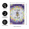 Evergreen Bee Happy Bee Kind Garden Suede Flag 12.5 x 18 Inches Indoor Outdoor Decor - 3 of 4