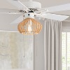 River of Goods 42" 5 Blade Adelaide White Lighted Ceiling Fan: Mid-Century Modern, Reversible Motor - 2 of 4