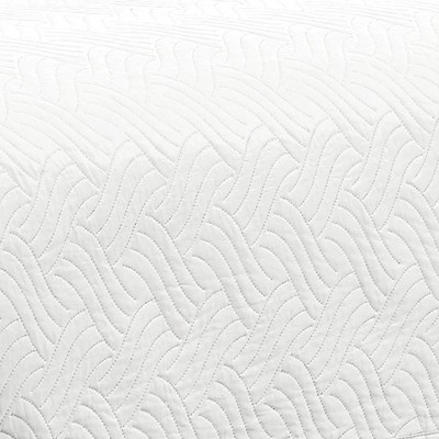 RT Designers Collection Ruby 3 Pieces Pinsonic Lightweight Quilts Set Queen Size For Bedding White — фото 4