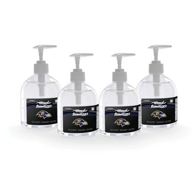NFL Baltimore Ravens 16oz Pump Top Hand Sanitizer - 4pk