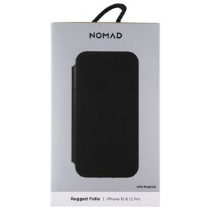 Nomad Rugged FolioWallet Case for MagSafe for iPhone12 Pro-Black Horween Leather - 1 of 1