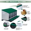 Chicken Nesting Boxes, 4 Compartment Metal Roll Away Nest Box for Chicken and Poultry to Collect Eggs, Chicken Laying Box for Chicken Coop - 3 of 4