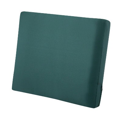 21" x 20" x 4" Ravenna Water-Resistant Patio Back Cushion Mallard Green - Classic Accessories
