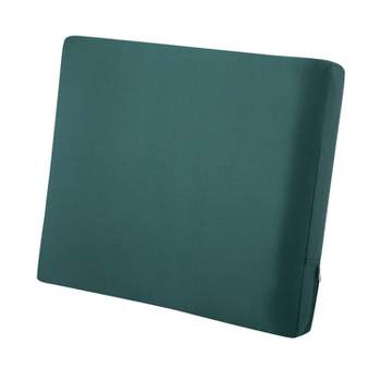 25" x 22" x 4" Ravenna Water-Resistant Patio Back Cushion Mallard Green - Classic Accessories