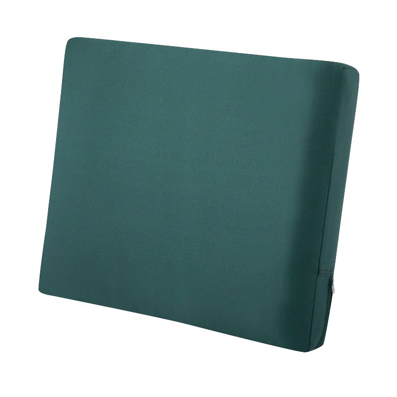 25&#34; x 22&#34; x 4&#34; Ravenna Water-Resistant Patio Back Cushion Mallard Green - Classic Accessories, 1 of 13