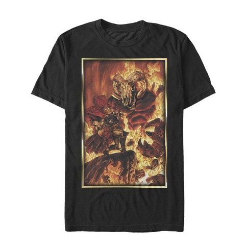 Men's Marvel Thor's Journey Through Fire T-shirt : Target