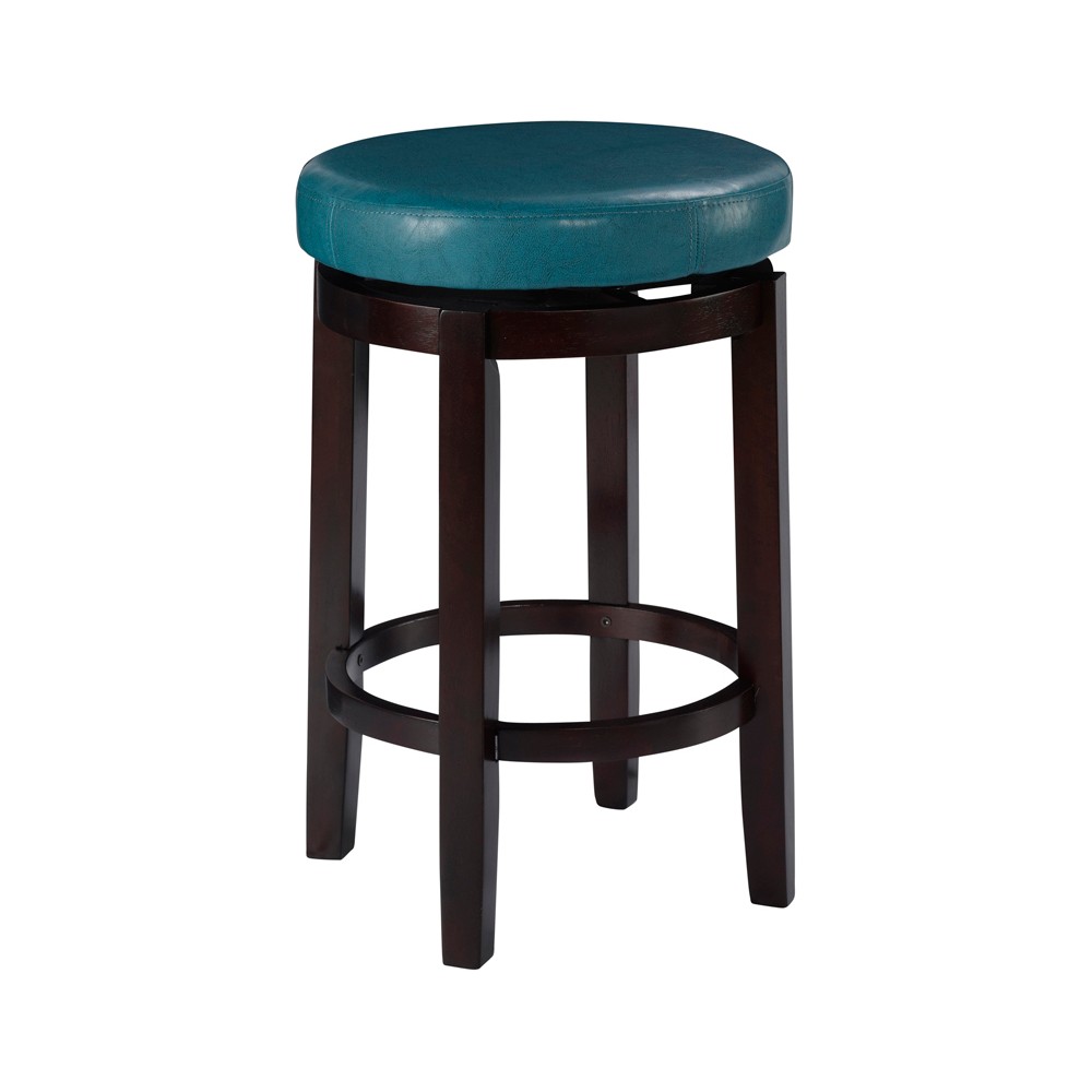 Linon Maya Bar Stool with Swivel  Teal