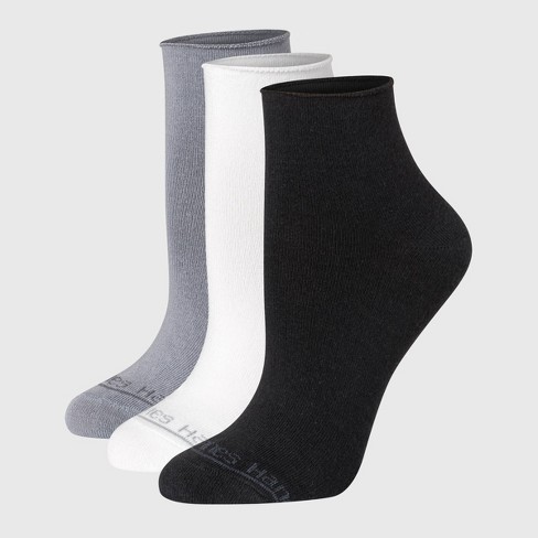 Hanes Women's 3pk SuperSoft Mid Crew Socks - 5-9 - image 1 of 4