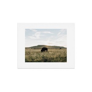 Chelsea Victoria Buffalo Sunset Art Print Unframed Wall Poster Green - Deny Designs - 1 of 4