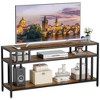 58''/65" TV Stand for TV up to 65/75 Inches, Entertainment Center with Open Storage Shelves - 4 of 4