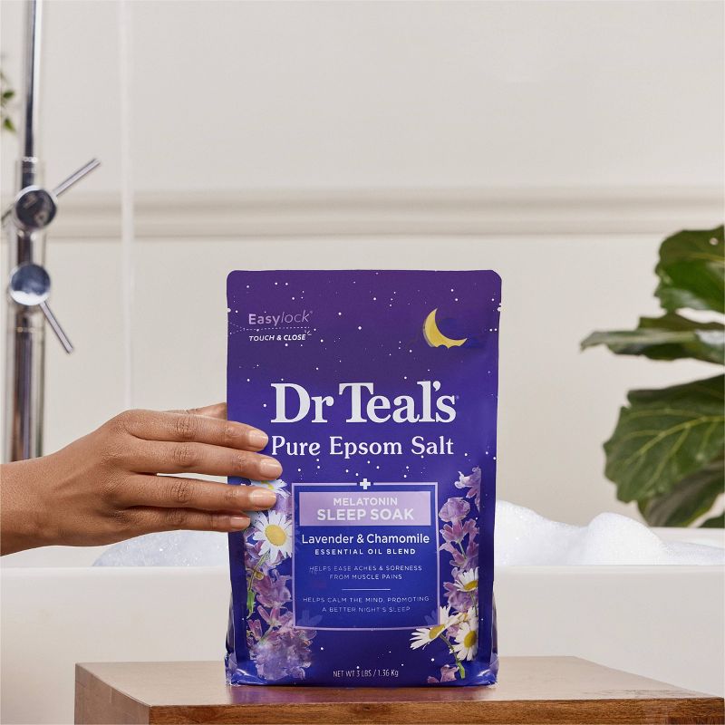 Dr Teal's Melatonin Sleep Pure Epsom Bath Salt, 4 of 13