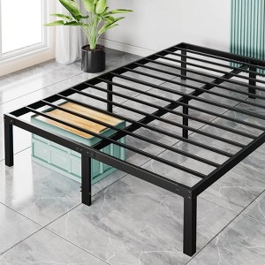 Heavy Duty Metal Bed Frame with Sturdy Steel Slat Support - 1 of 4