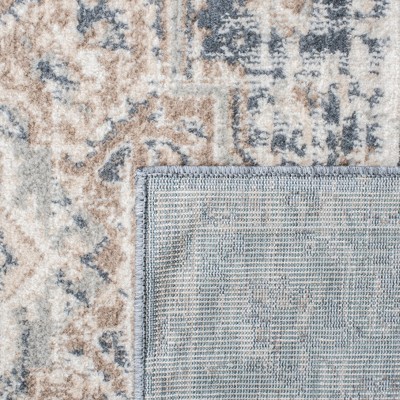 Ivory Beige Hand-knotted Synthetic Rectangular Area Rug