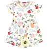 Touched by Nature Baby and Toddler Girl Organic Cotton Short-Sleeve Dresses 2pk, Flutter Garden, 0-3 Months - 3 of 3