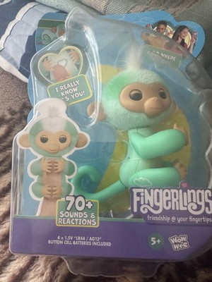Fingerlings 2023 New Interactive Baby Monkey Reacts To Touch 70+ Sounds &  Reactions Charlie Purple : Target