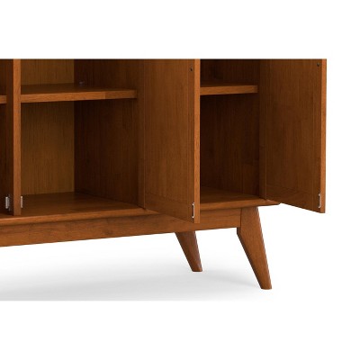 WyndenHall Tierney SOLID HARDWOOD 50 inch Wide Rectangle Mid Century Modern 3 Door Sideboard Buffet in Teak Brown — фото 7