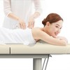 Dolonm 31.5 Inches - Quality Leather Beauty Spa Furniture Massage Table Bed Iron on Round Legs Facial Bed Beauty Bed-Beige - 2 of 4