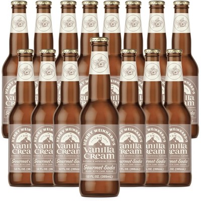 Henry Weinhard's Vanilla Cream Soda 15 Pack | 12oz Glass Bottles | Classic American Flavor | Premium Craft Soda