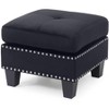 Passion Furniture Nailer Upholstered Ottoman - 2 of 4