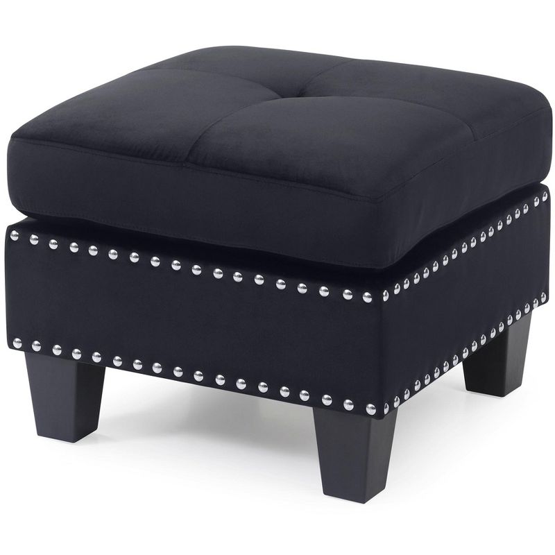 Passion Furniture Nailer Upholstered Ottoman, 2 of 6