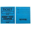 Moolah 2pk Double Raffle Ticket Roll "Keep This Coupon" Blue: Stationery Paper Basics, Uncoated, Non-Standard Size - 2 of 3