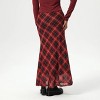 Women's Slight Fishtail Mesh Skirt - Wild Fable™ Red Plaid - 2 of 4