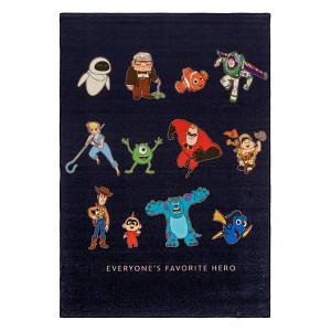 54"x78" Pixar Heroes Area Kids' Rug - 1 of 4