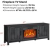 Homhougo TV Stand for TVs up to 67" Black - 2 of 4