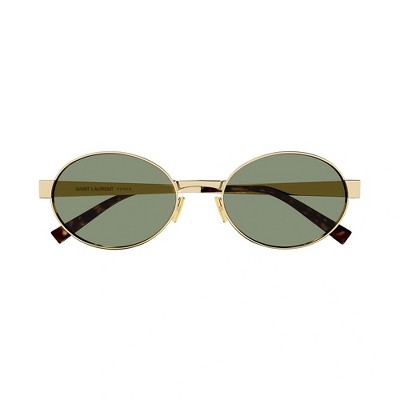 Saint Laurent NEW WAVE SL 692 003 Womens Oval Sunglasses Gold 55mm