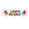 Beistle Plastic Jumbo Happy Birthday Yard Sign, 11.75" x 3' 11", (1/Pkg) Multicolored - 4 of 4